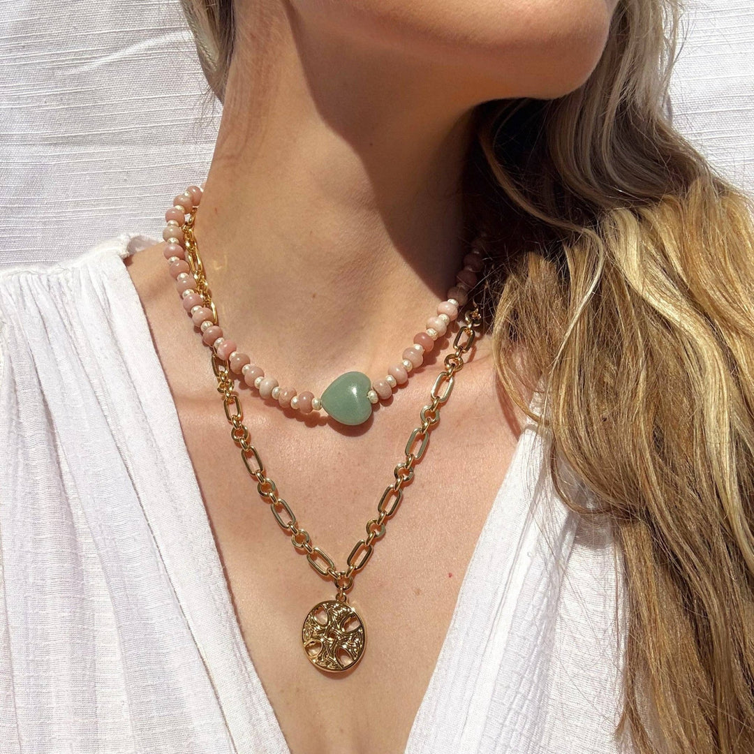 Arden Pink Opal Necklace - Meadow CollectiveNecklace