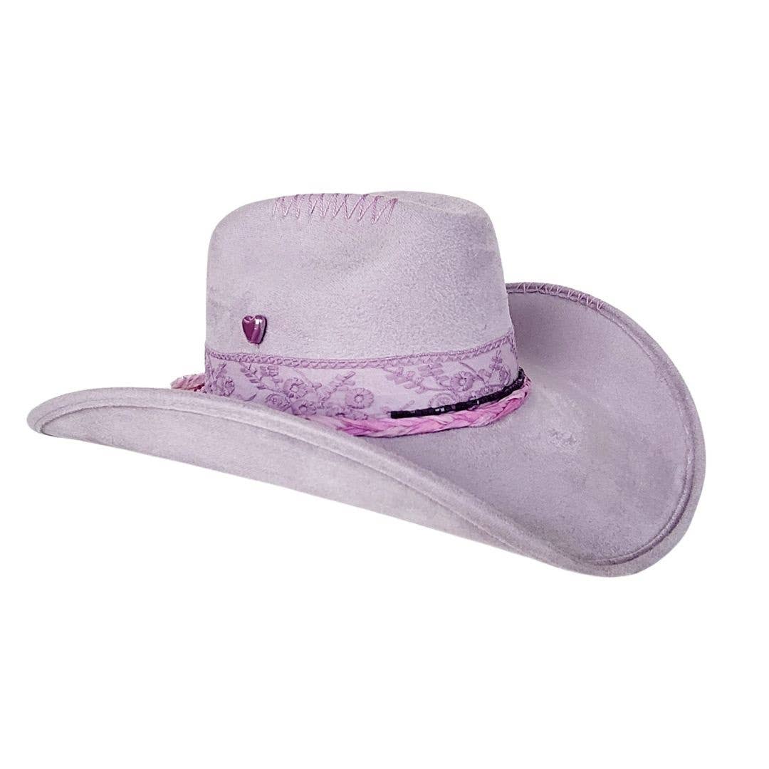 Ariz Cowboy Crown Hat Lilac - Meadow Collectivehat