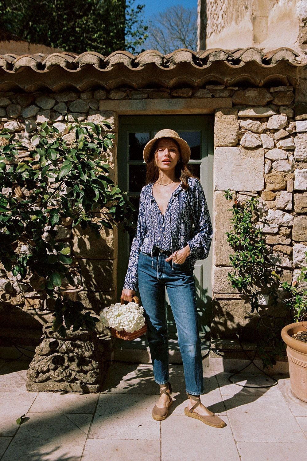 Arnhem Angelis Blouse - Sapphire - Meadow Collective
