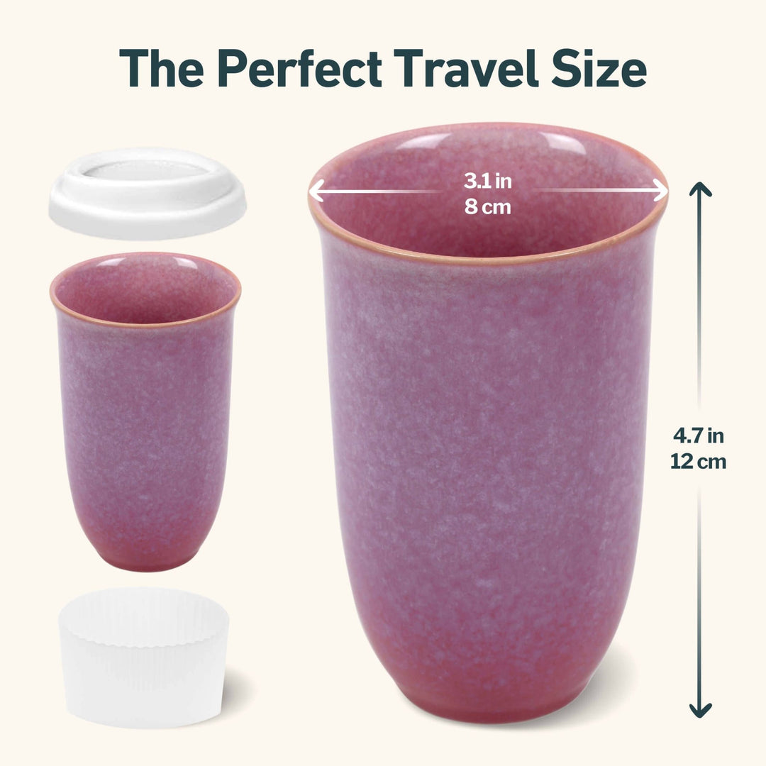 Astral Bloom Ceramic Travel Mug – 12oz Reusable Cup - Meadow Collectivetravel mug