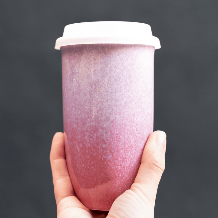 Astral Bloom Ceramic Travel Mug – 12oz Reusable Cup - Meadow Collectivetravel mug