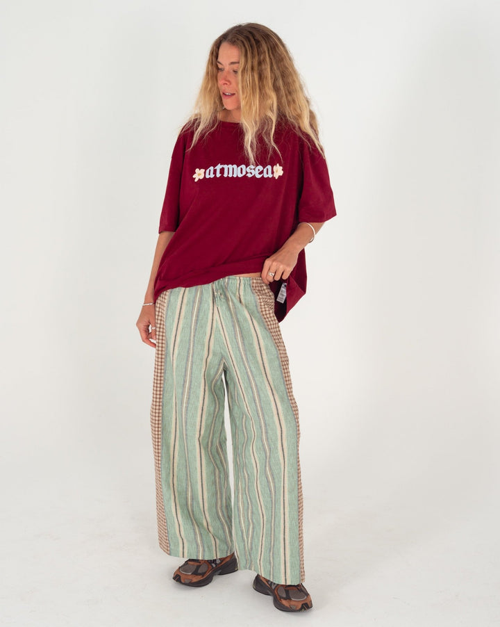Patchwork Pant in Holiday Stripe