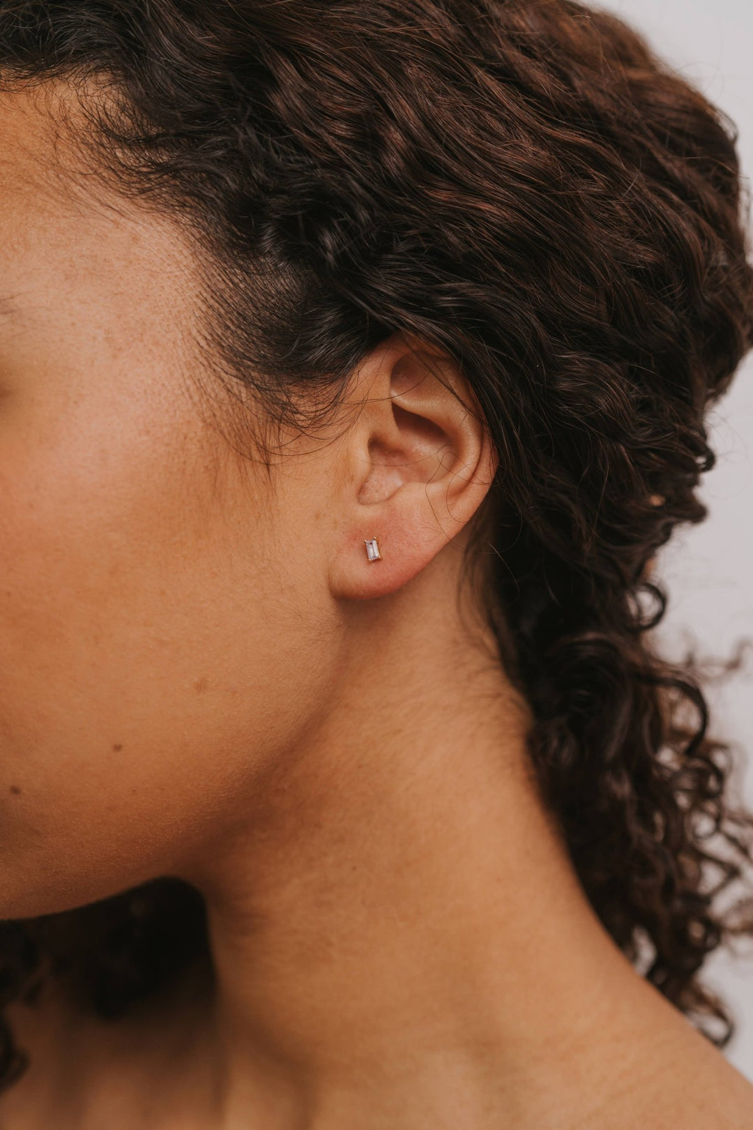 Baguette - Lilac - Gold Earrings - Meadow Collectivestud earrings