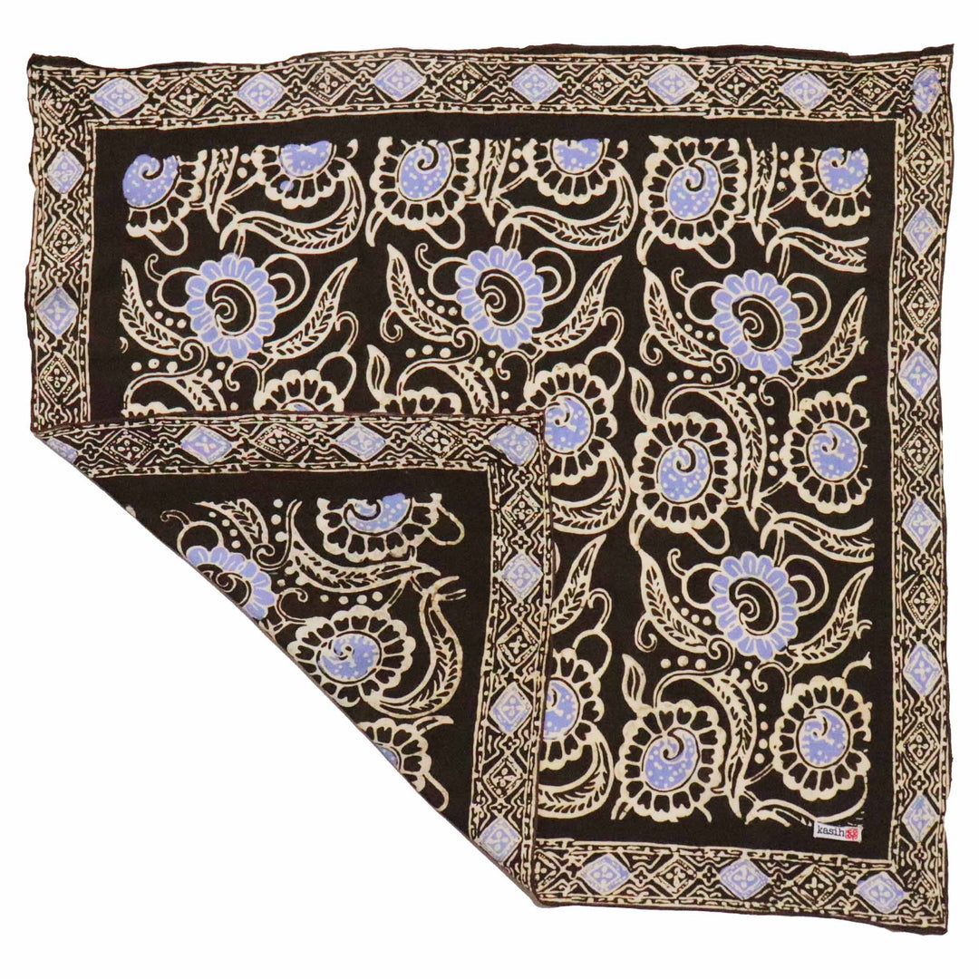 Batik Bandana, Soft Lightweight Cotton, Dream Delight, Brown - Meadow Collectivebandana