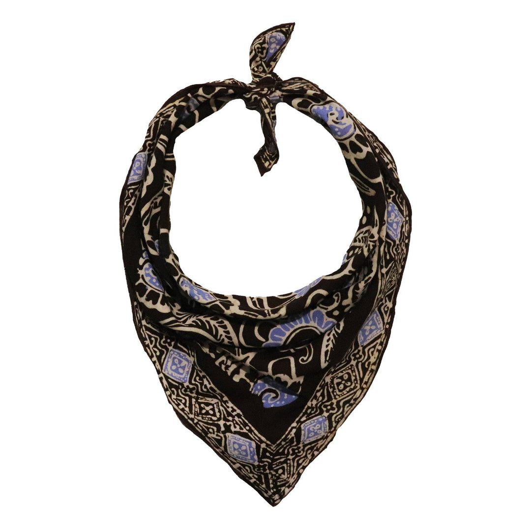 Batik Bandana, Soft Lightweight Cotton, Dream Delight, Brown - Meadow Collectivebandana