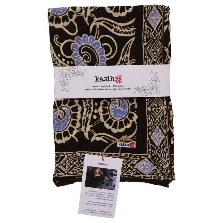 Batik Bandana, Soft Lightweight Cotton, Dream Delight, Brown - Meadow Collectivebandana