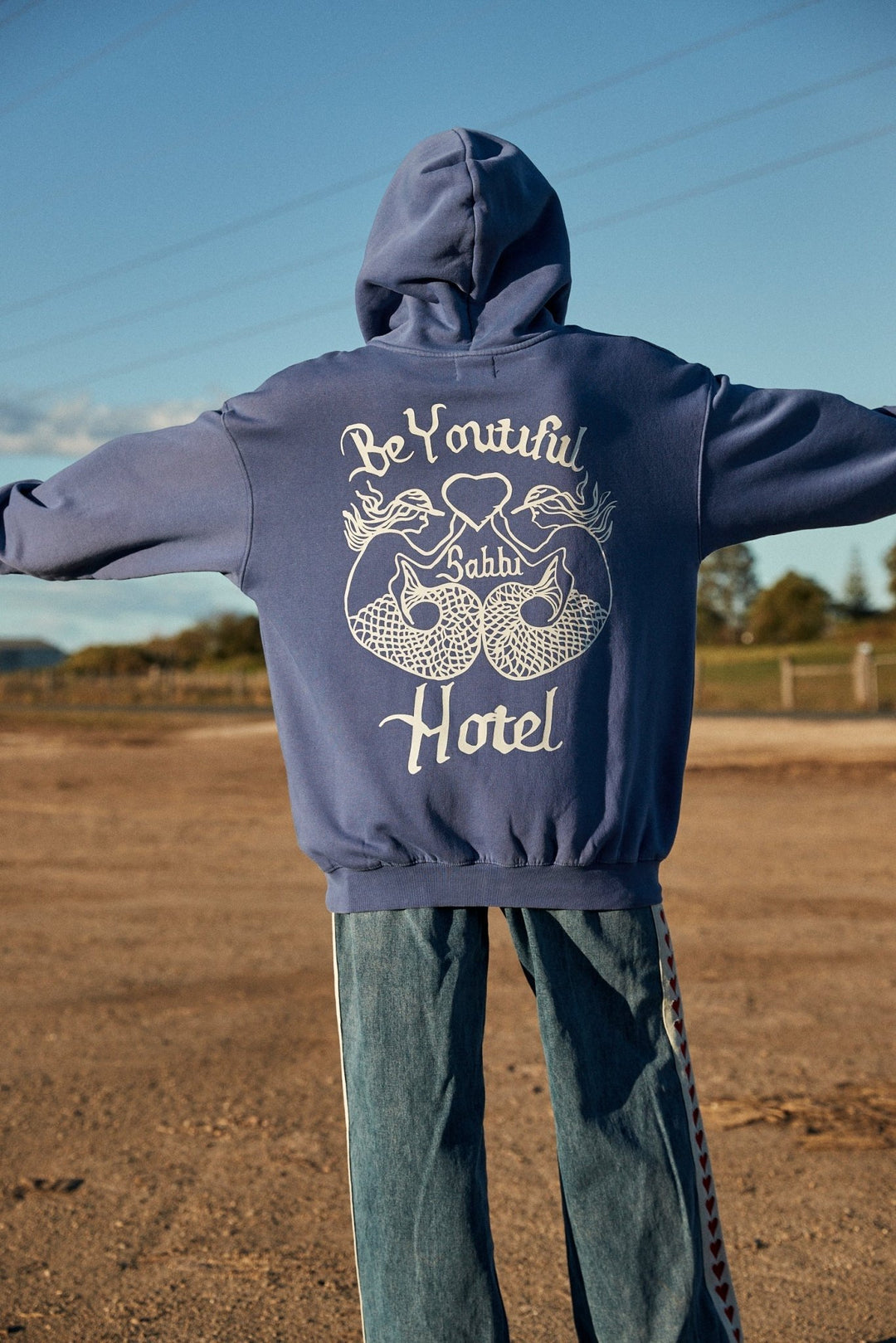 Be Youtiful Hotel Hoodie - Blue - Meadow Collectivehoodie