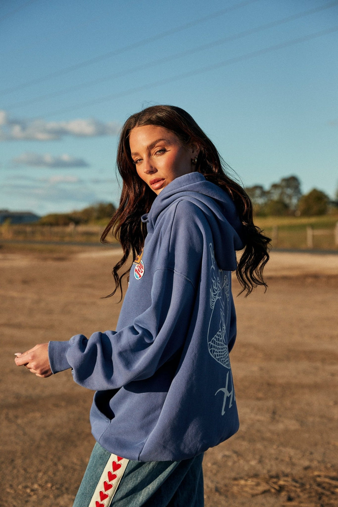 Be Youtiful Hotel Hoodie - Blue - Meadow Collectivehoodie