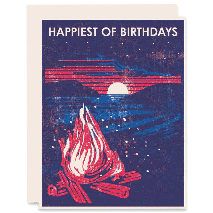 Beach Bonfire Happiest of Birthdays Card - Meadow Collectivebirthday card