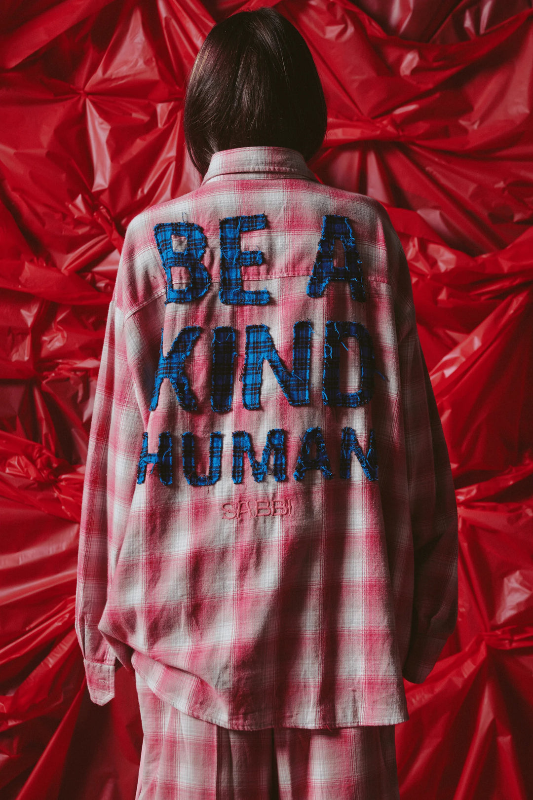 Sabbi Be a Kind Human Oversized Shirt - Pink