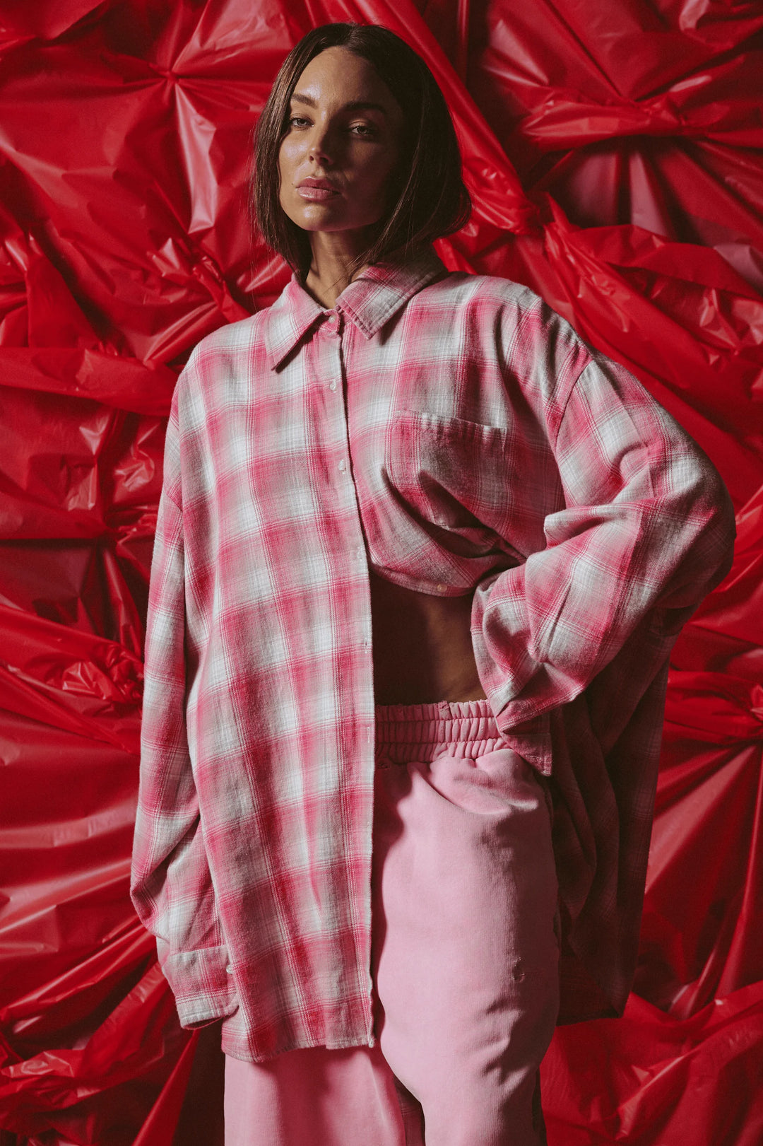 Sabbi Be a Kind Human Oversized Shirt - Pink