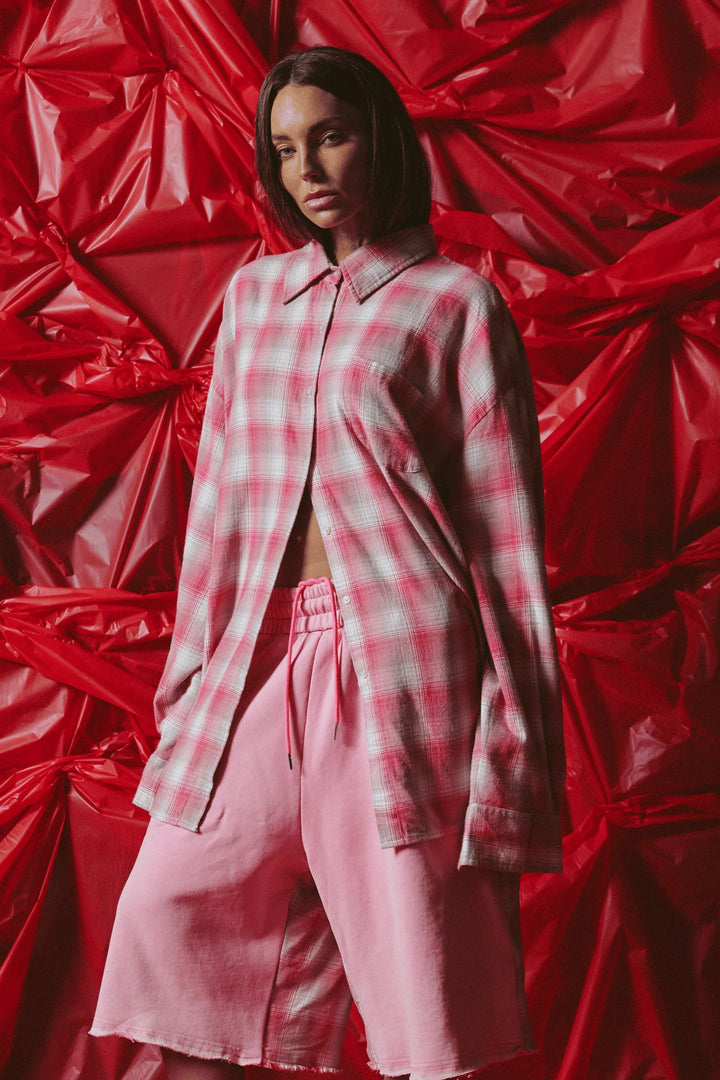 Sabbi Be a Kind Human Oversized Shirt - Pink