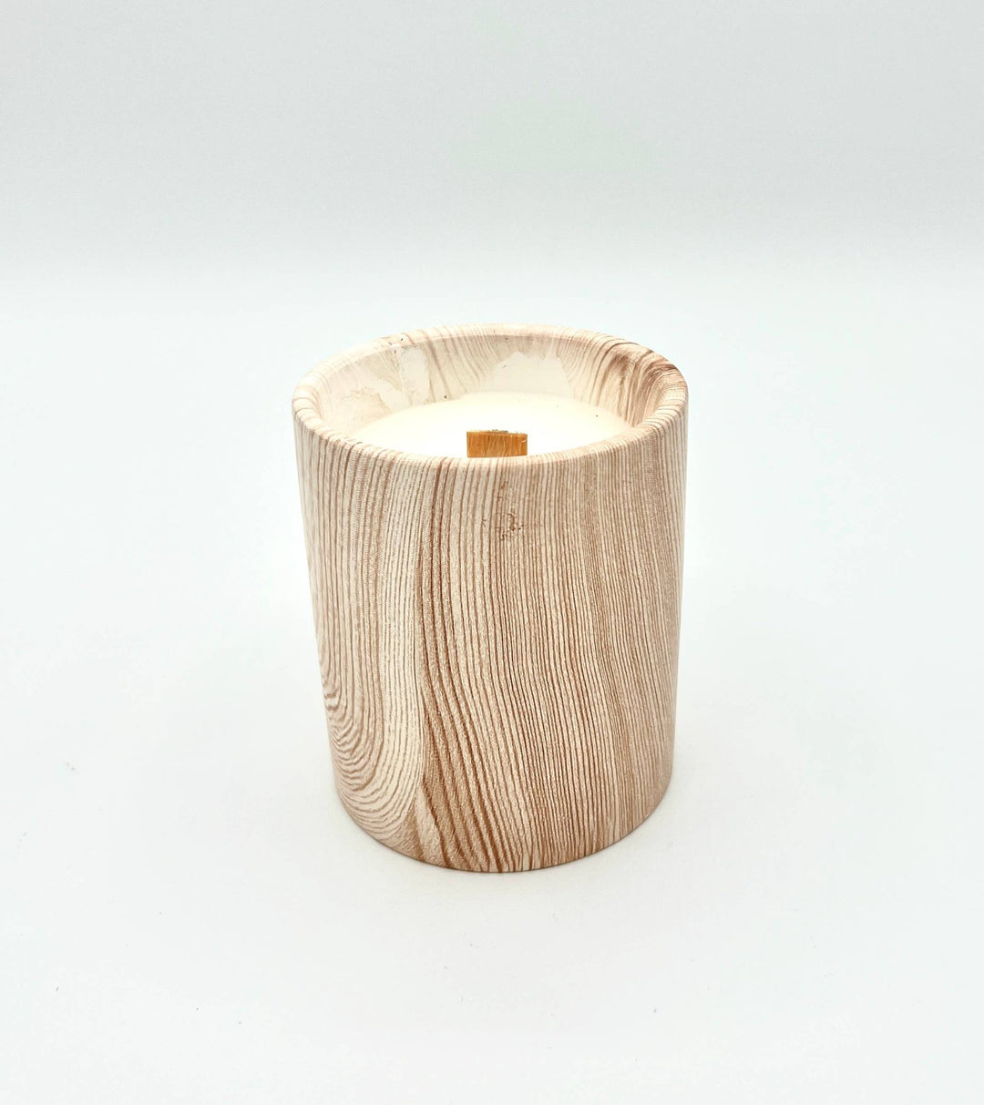 Biophilia: Beautiful Wood/Ceramic Hinoki Scented Candle - Meadow Collectivecandle