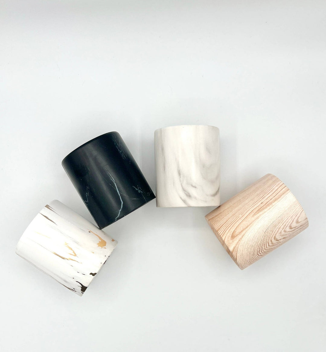 Biophilia: Beautiful Wood/Ceramic Hinoki Scented Candle - Meadow Collectivecandle