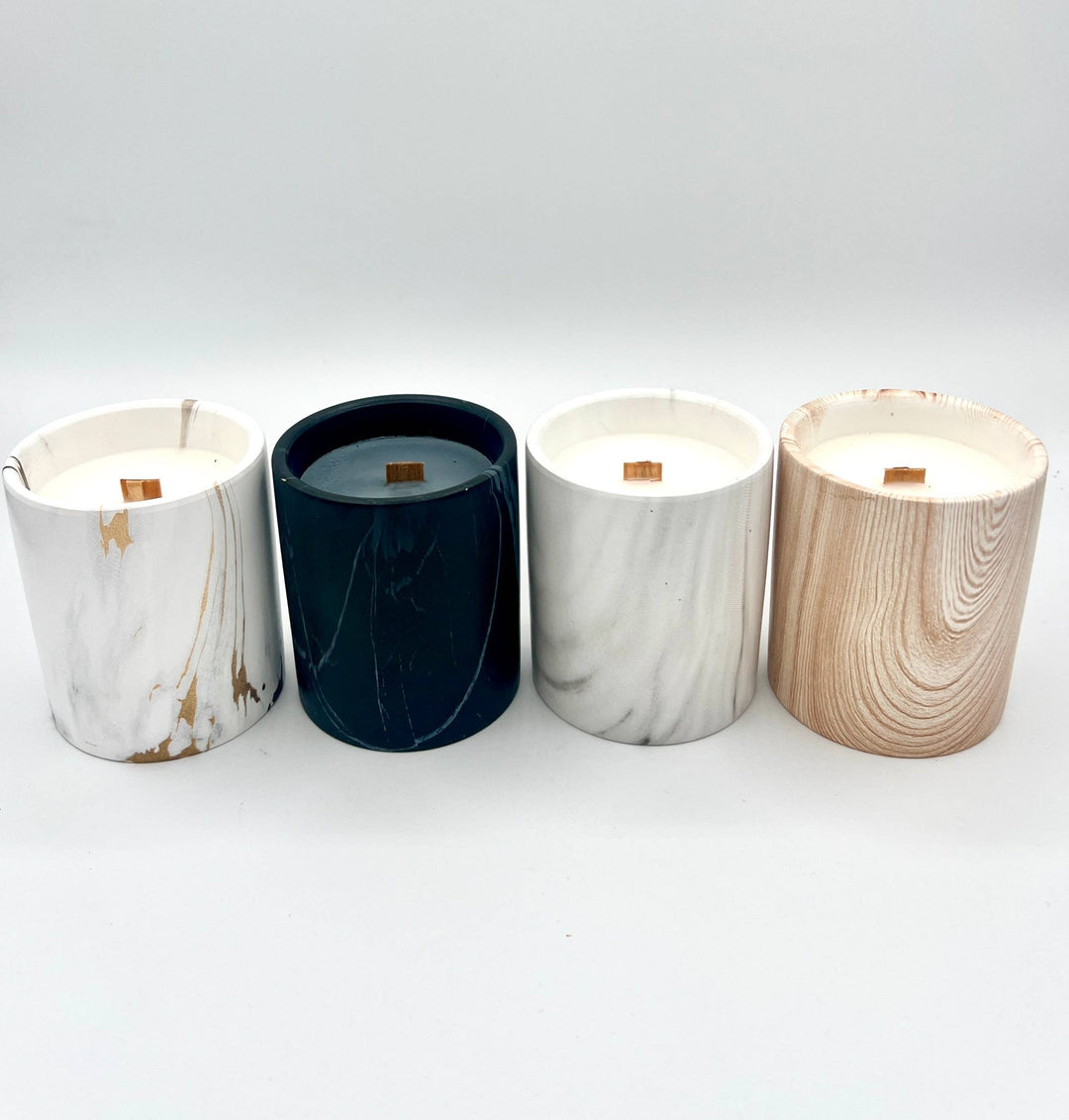 Biophilia: Beautiful Wood/Ceramic Hinoki Scented Candle - Meadow Collectivecandle