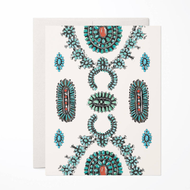 Blank Card: Turquoise Jewelry - Meadow Collectivegreeting card