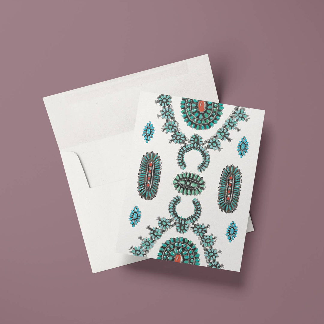 Blank Card: Turquoise Jewelry - Meadow Collectivegreeting card