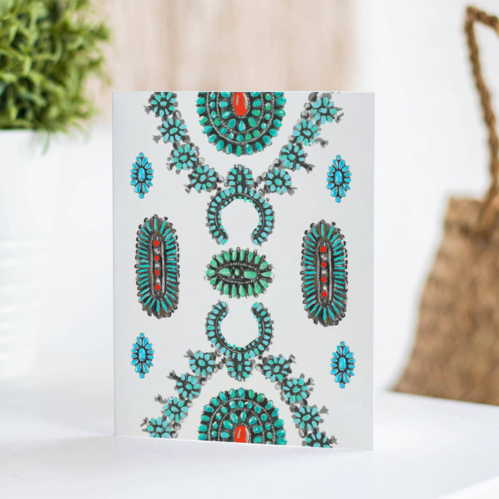 Blank Card: Turquoise Jewelry - Meadow Collectivegreeting card