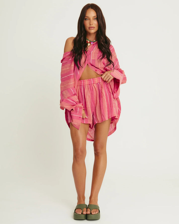 Sabbi Boxer Short Pop Stripe Peach
