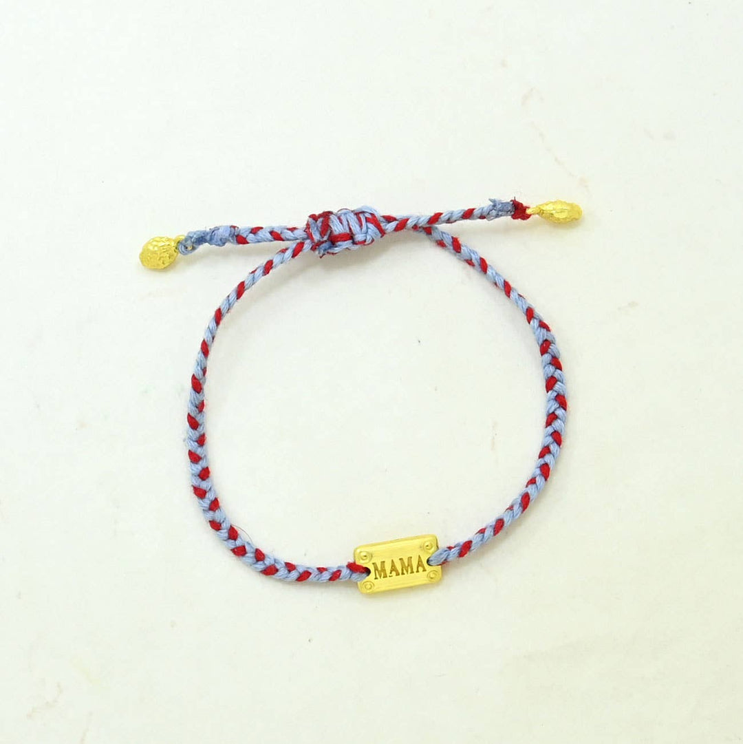 Braided Bracelet Gold Plated - Mama - Meadow Collectivebracelet