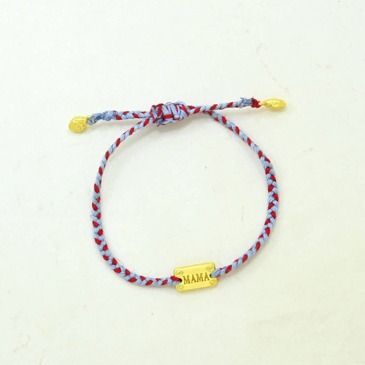 Braided Bracelet Gold Plated - Mama - Meadow Collectivebracelet