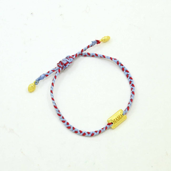 Braided Bracelet Gold Plated - Mama - Meadow Collectivebracelet