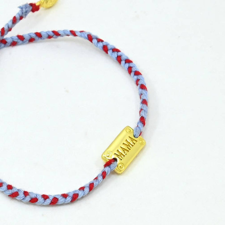 Braided Bracelet Gold Plated - Mama - Meadow Collectivebracelet