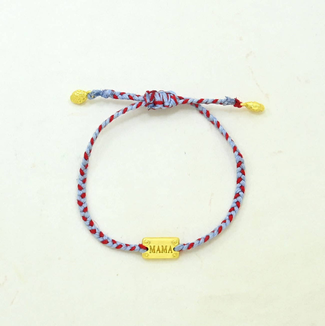Braided Bracelet Gold Plated - Mama - Meadow Collectivebracelet