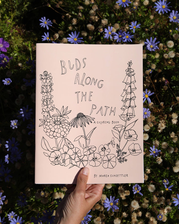 Buds Along the Path Coloring Book - Meadow Collectivecoloring book