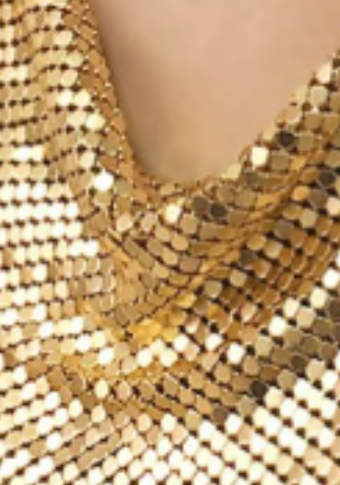 Mermaid Scale Chainmail Bandana Statement Necklace