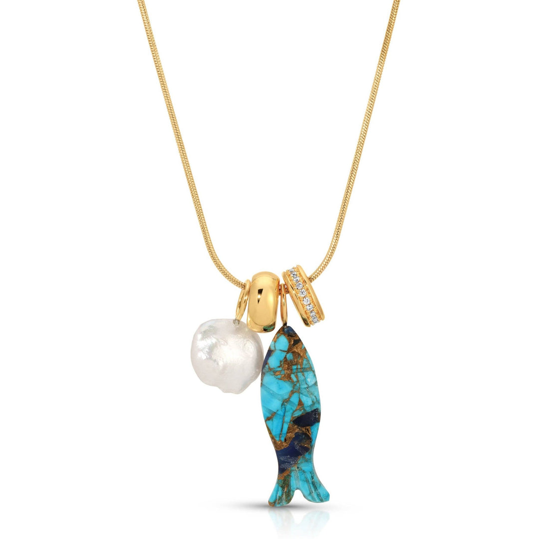 Catch of the Day - Mohave Turquoise - Meadow CollectiveNecklace