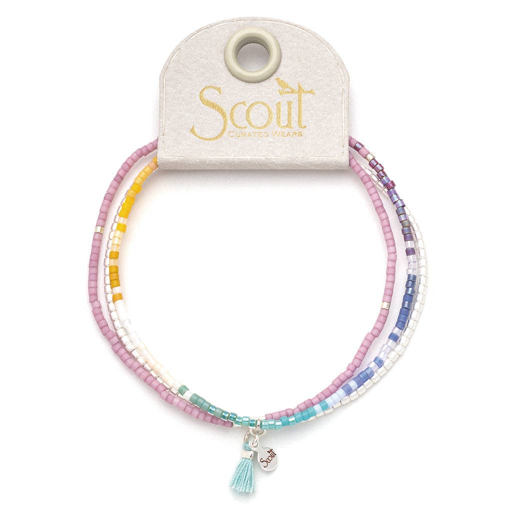 Chromacolor Miyuki Bracelet Trio - Bright Multi/Silver - Meadow Collectivebracelet