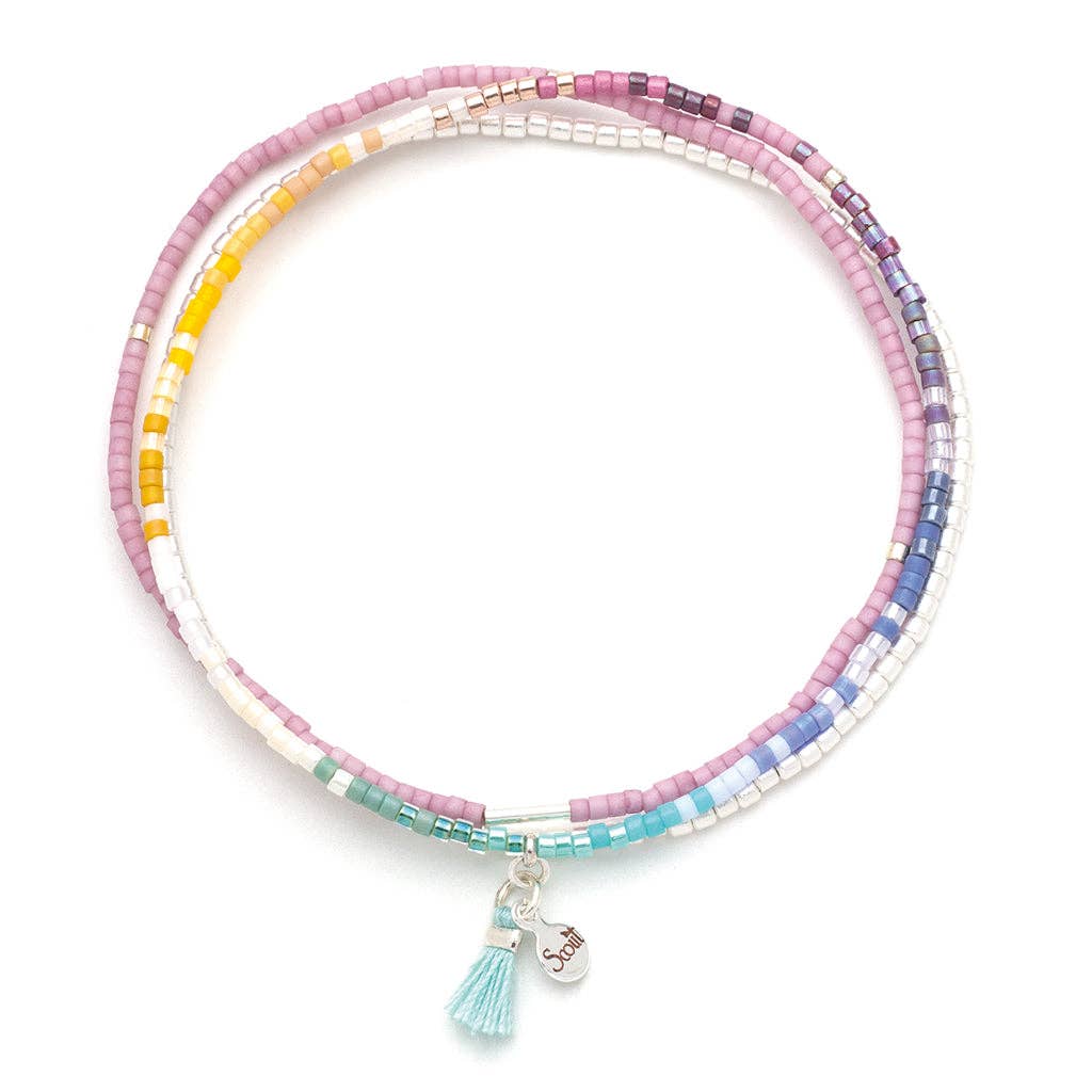 Chromacolor Miyuki Bracelet Trio - Bright Multi/Silver - Meadow Collectivebracelet