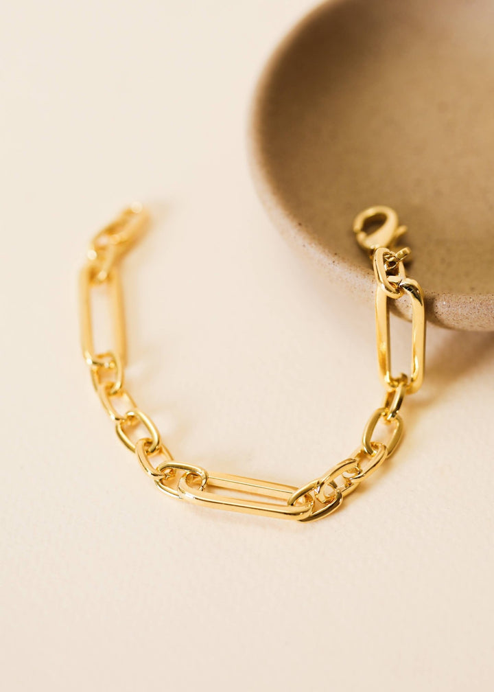 Chunky Multi Link Chain Bracelet - 18k Gold Plated - Meadow Collectivebracelet