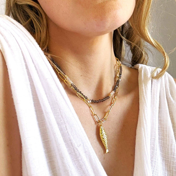 Coco Opal and Quartz Necklace - Meadow CollectiveNecklace