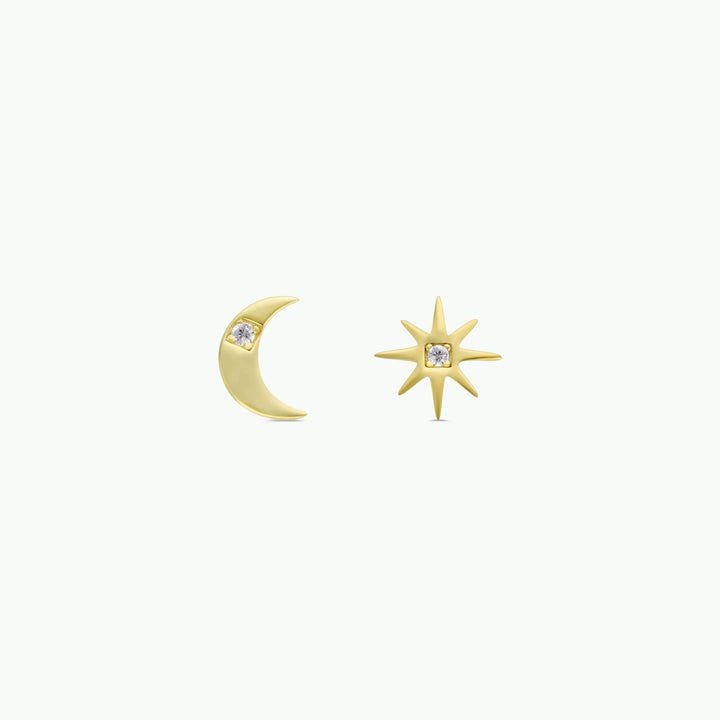 Complements - Sun & Moon - Gold Earrings - Meadow Collectiveearrings