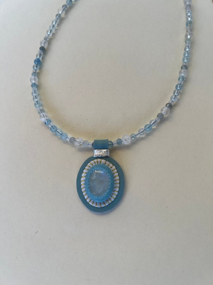 Crystal Gemstone Charm Necklaces - Four colors - Meadow Collectivegemstone necklace