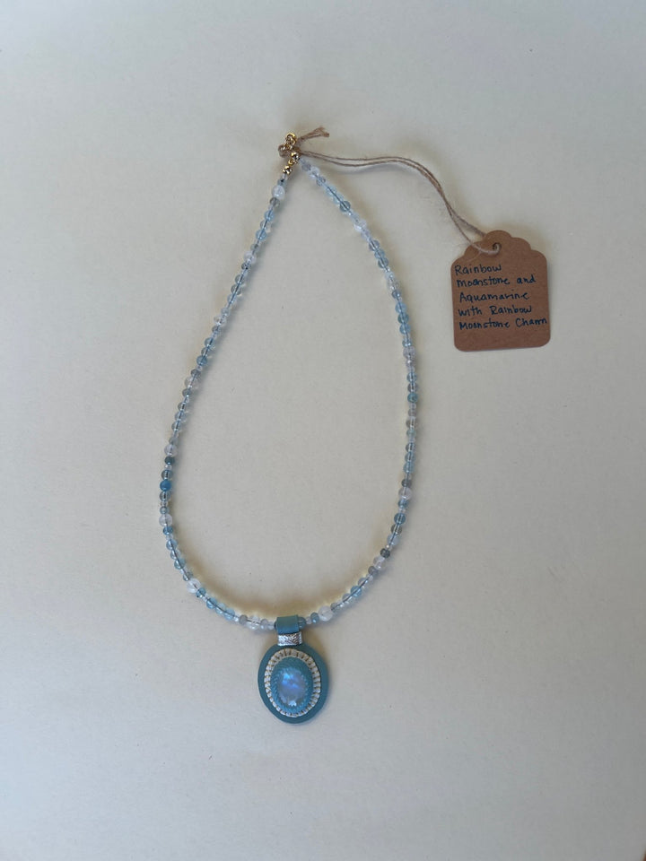 Crystal Gemstone Charm Necklaces - Four colors - Meadow Collectivegemstone necklace