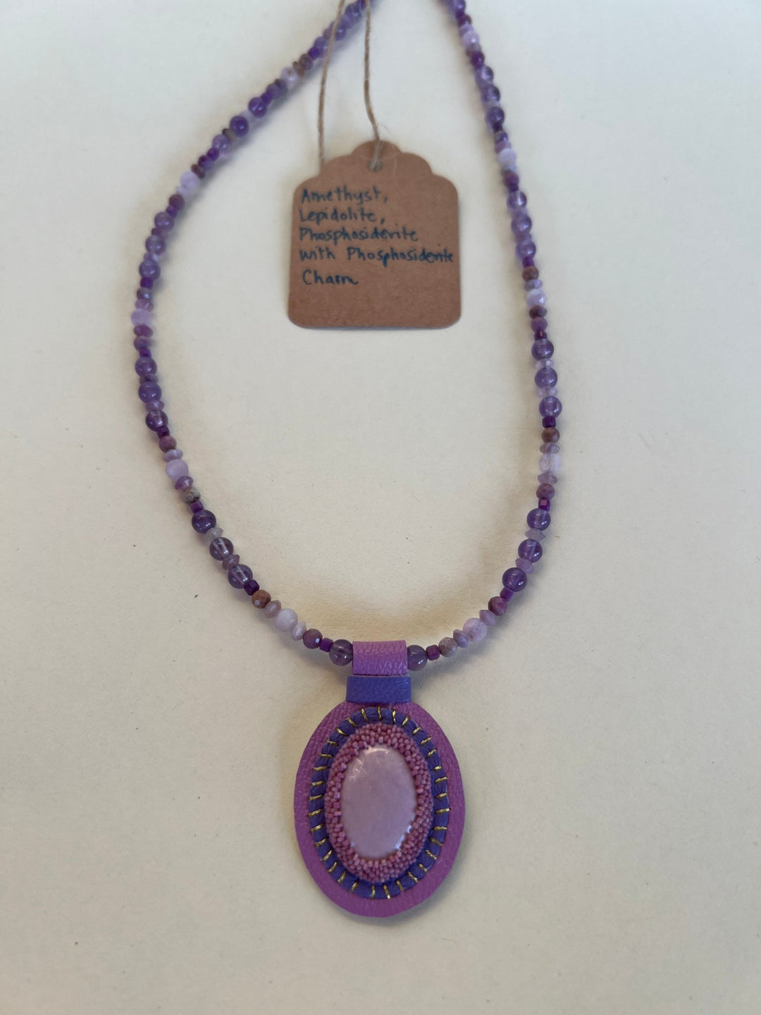 Crystal Gemstone Charm Necklaces - Four colors - Meadow Collectivegemstone necklace