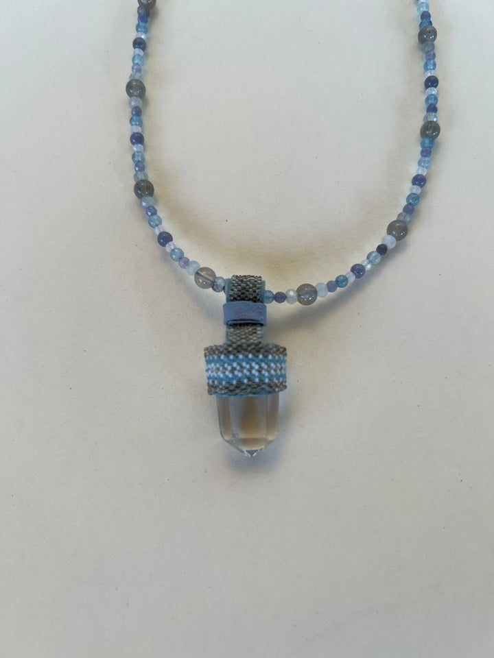 Crystal Gemstone Pendulum Necklaces - 6 colors - Meadow Collectivecrystal necklace