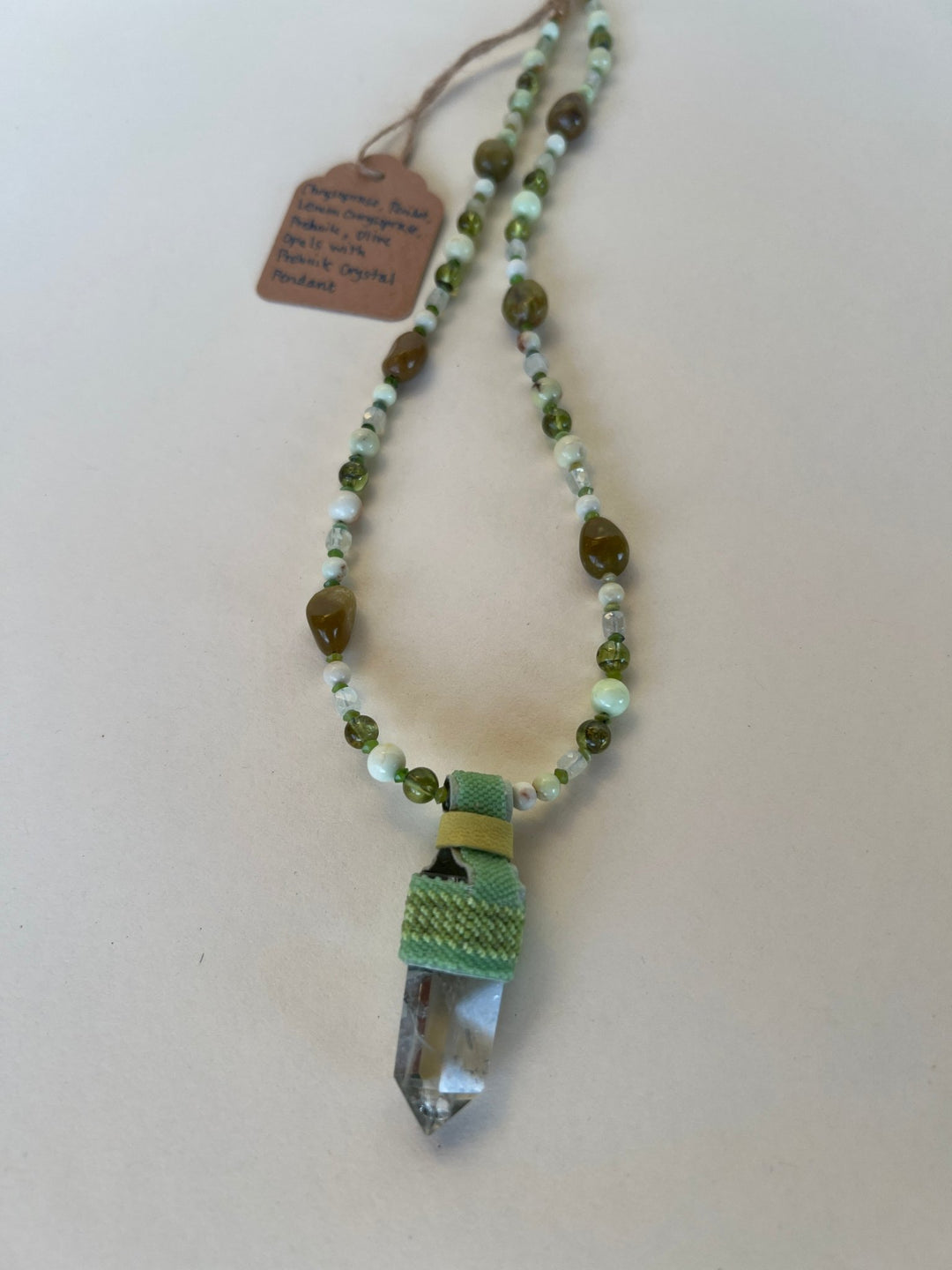 Crystal Gemstone Pendulum Necklaces - 6 colors - Meadow Collectivecrystal necklace