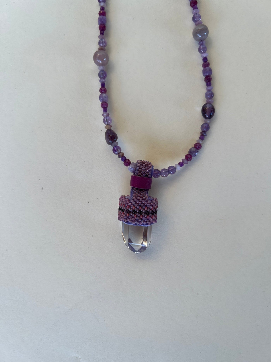 Crystal Gemstone Pendulum Necklaces - 6 colors - Meadow Collectivecrystal necklace