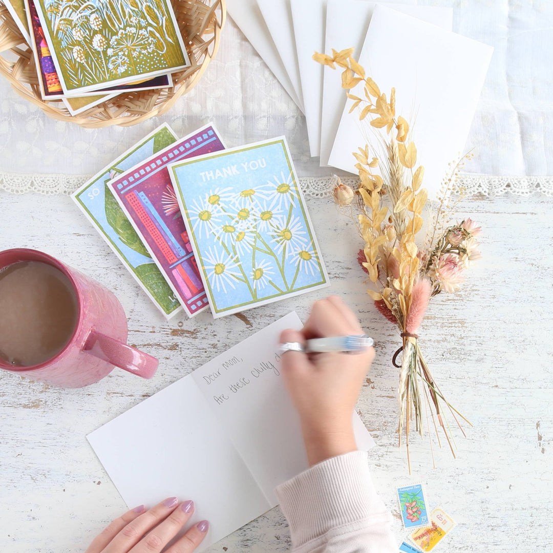 Daisy Garden Thank You Card - Meadow Collectivethank you card