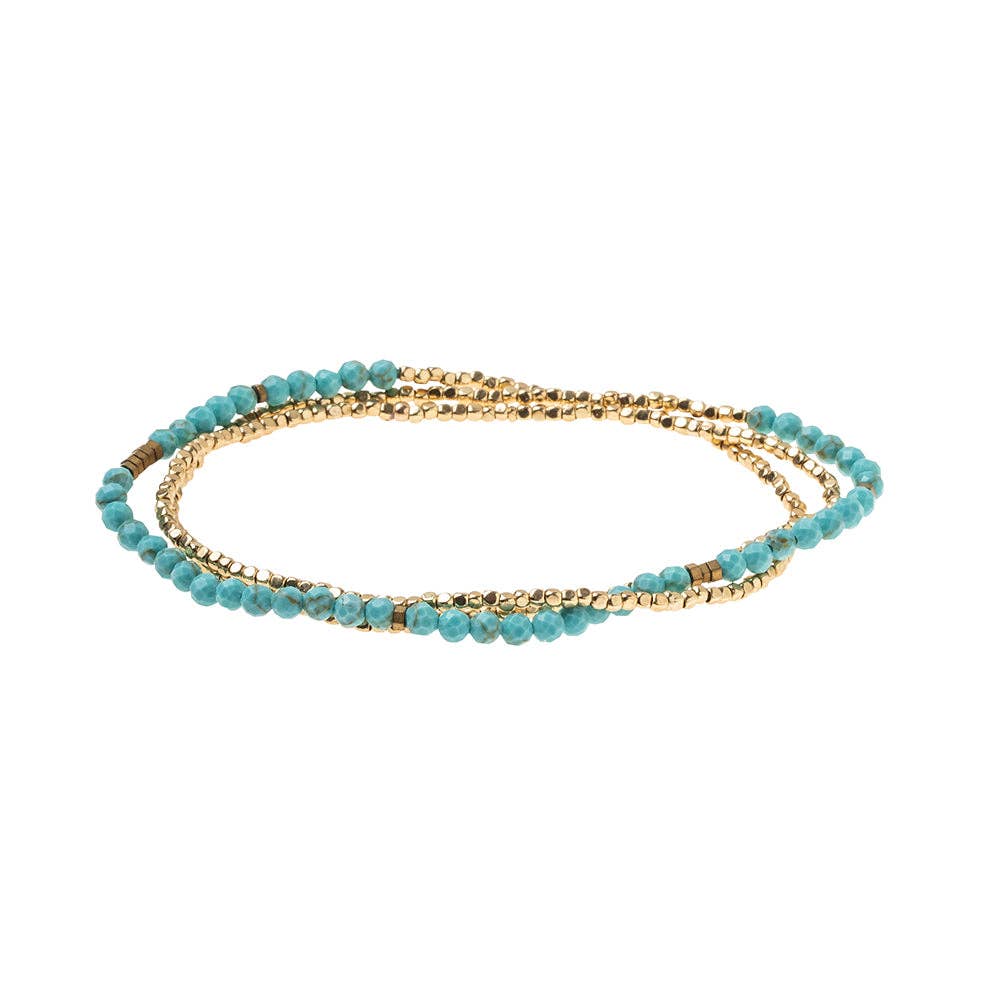 Delicate Stone Turquoise/Gold - Stone of the Sky - Meadow Collectivebracelet