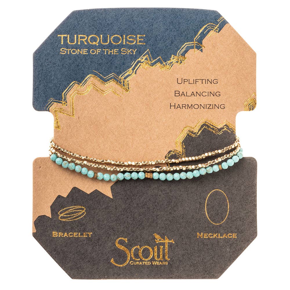 Delicate Stone Turquoise/Gold - Stone of the Sky - Meadow Collectivebracelet