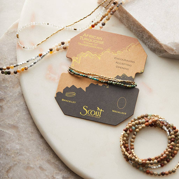 Delicate Stone Turquoise/Gold - Stone of the Sky - Meadow Collectivebracelet