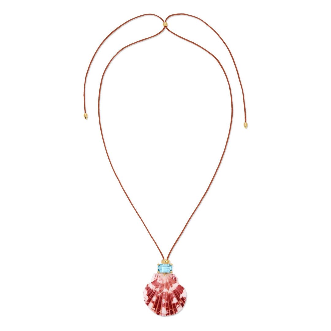 Dolce Mare Blue Shell Cord Necklace - Meadow CollectiveNecklace