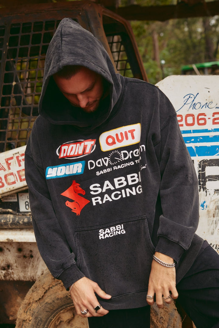 Don’t Quit Your Daydream Hoodie - Washed Black - Meadow Collectivehoodie