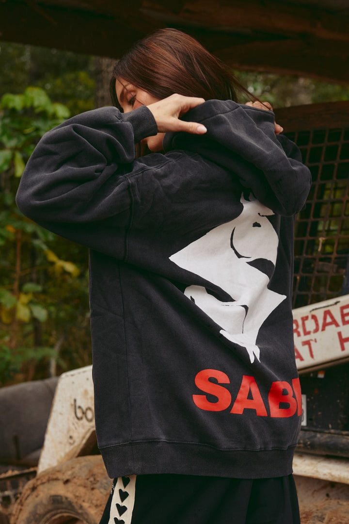 Don’t Quit Your Daydream Hoodie - Washed Black - Meadow Collectivehoodie