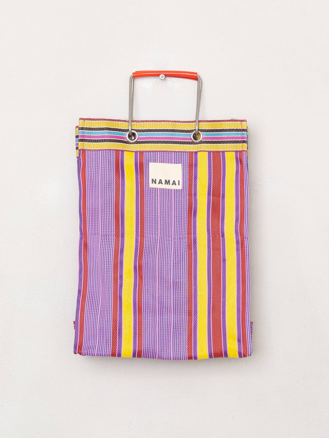 The Goa Market Recycled Nylon Tote Bag - Candy Stripe
